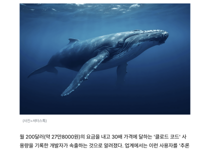 월 28만원 내고 800만원어치 토큰 사용한 '추론 고래' 속출