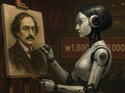 AI 로봇이 그린 그림 18억원 낙찰