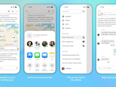 오픈AI, 네 개국에서 ChatGPT 그룹 채팅 시범 운영