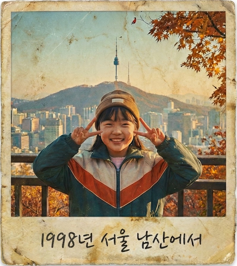 예전 사진 폴라로이드 느낌